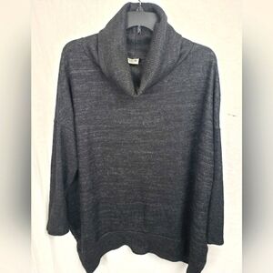NWT Goldspark Extra Soft Gray Oversized Turtle Neck Sweater Sz M